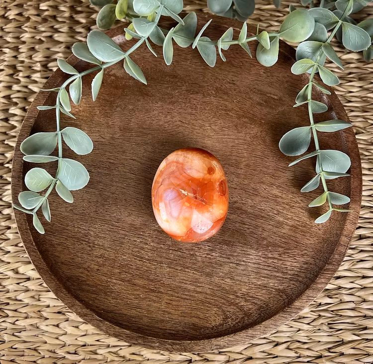 Karneol meditationssten (handsten) B