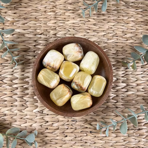 Citronkalcit ”kramis”/cuddle