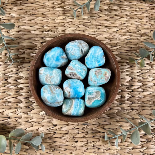 Blå Aragonit ”kramis”/cuddle