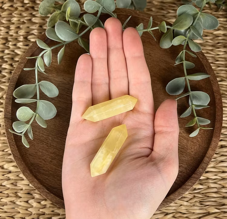 Citronkalcit dubbelterminerad spets