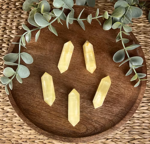 Citronkalcit dubbelterminerad spets