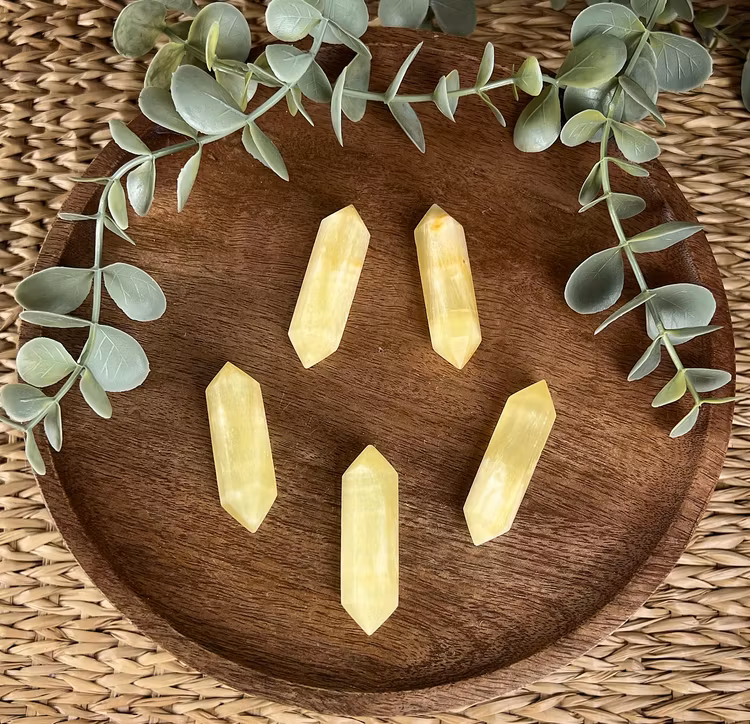 Citronkalcit dubbelterminerad spets