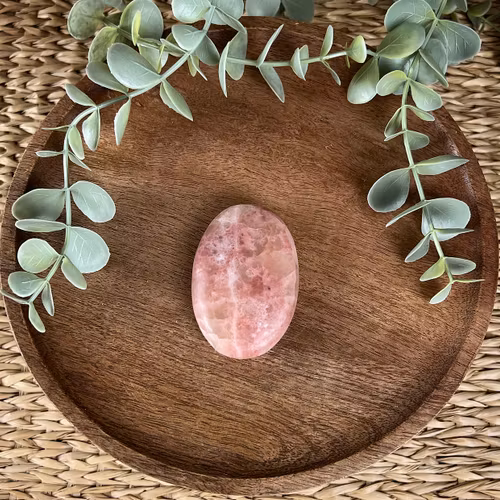 Rosenkalcit meditationssten/handsten I