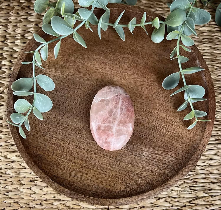 Rosenkalcit meditationssten/handsten I