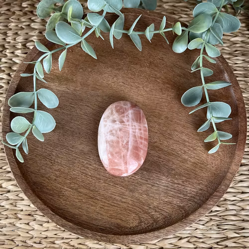 Rosenkalcit meditationssten/handsten J