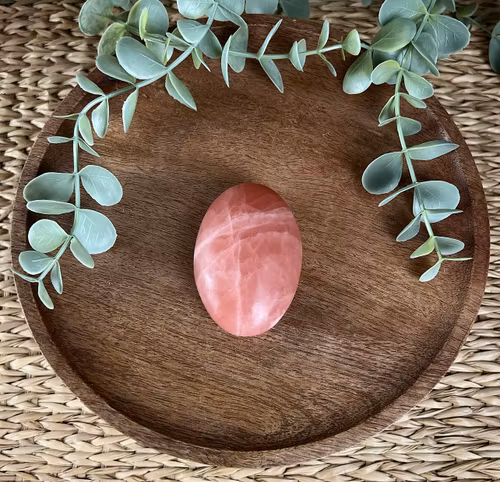 Rosenkalcit meditationssten/handsten R