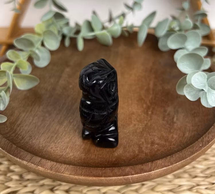 Svart Obsidian Uggla A