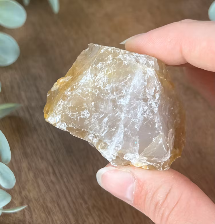 Golden Healer (gul hematoidkvarts) rå bit F