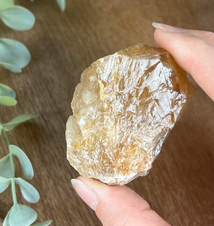 Golden Healer (gul hematoidkvarts) rå bit G