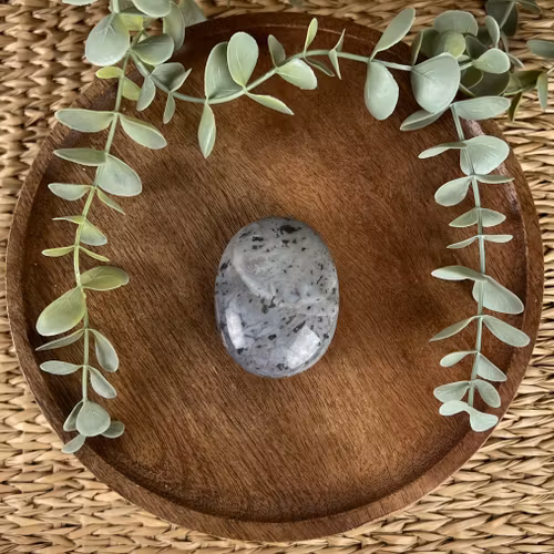 Blå/grå Kalcedon handsten B