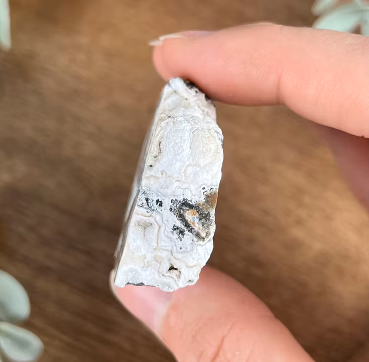 Brecci Jaspis rå bit D