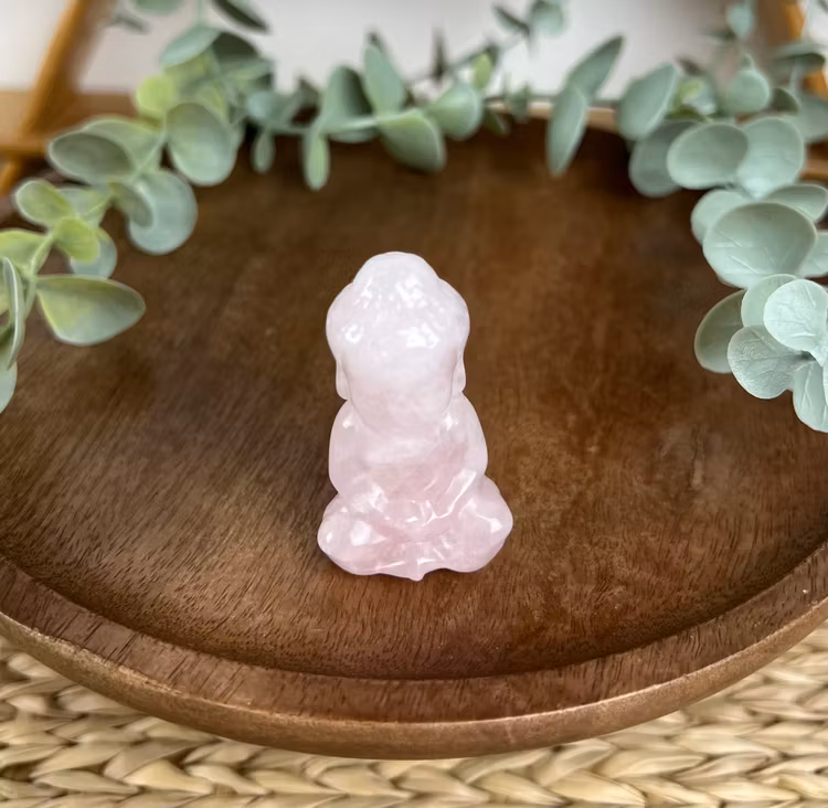 Rosenkvarts buddha A
