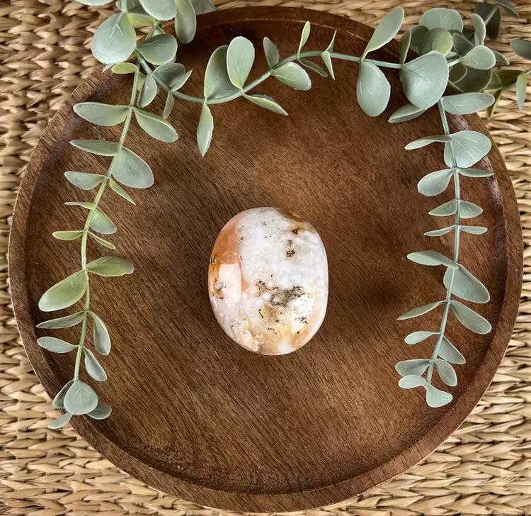 Blomsteragat meditationsstek (handsten) A