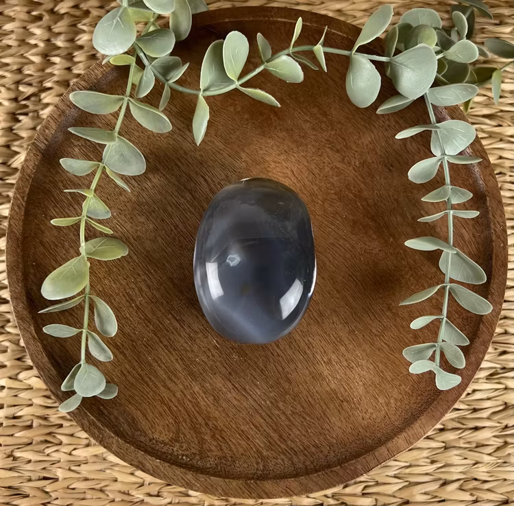 Orcaagat meditationssten (handsten)