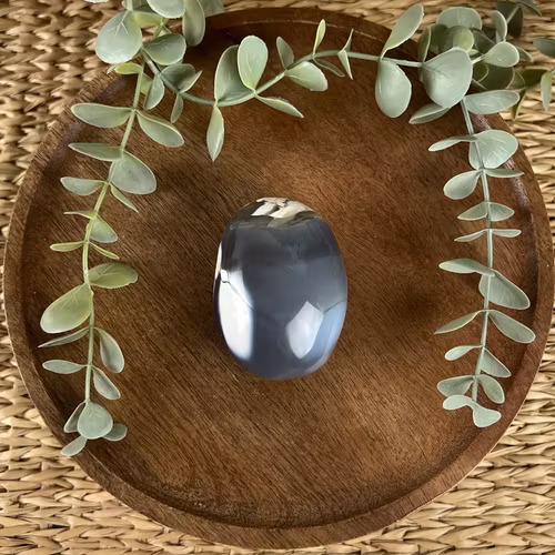 Orcaagat meditationssten (handsten)