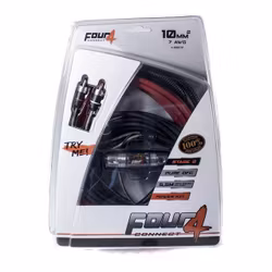 4CONNECT 4-800210 STAGE2 10mm2 OFC-Kabelkit För Slutsteg