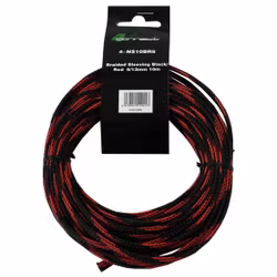 4Connect 4-NS10BR6 Röd Och Svart Nylonstrumpa 6/12mm 10m