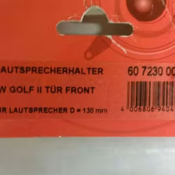 Högtalar Adaptrar till VW Golf II 88-92, Framdörrar 5.25"