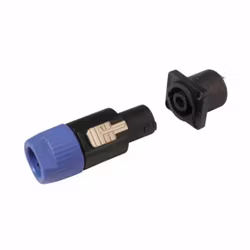 Högtalarkontakt Neutrik Speakon | 4-stift | hane + hona