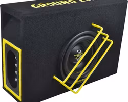 Baspaket med Ground Zero 6.5" i låda med DD Audio 500.1 för bra tryck