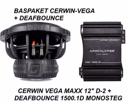 Baspaket med CW Maxx 12" D2 + Deafbounce 1500.1
