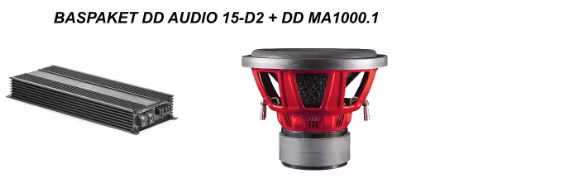 DD Audio DM1000a.1 Slutsteg med Nya 15" Tummaren Dubbelspolig 2x2 Ohm
