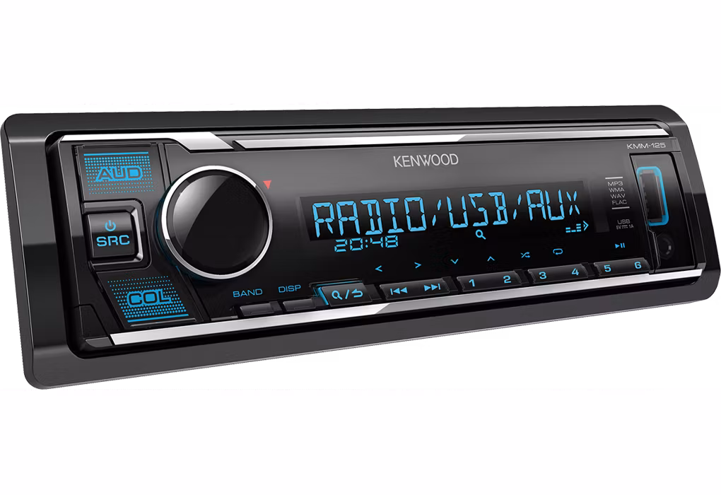 Bilstereopaket Kenwood KMM-125 + DD Coaxial högtalare