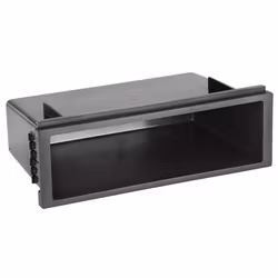 Facia pocket for 2-DIN facia plates/1-DIN facia plate.