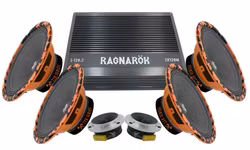 Ragnarök Slutsteg + Tyrhögtalare 4 x 6.5" + Diskanter kit