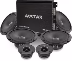 Avatar Slutsteg 2x200W + 4x6.5" + Diskanter paket