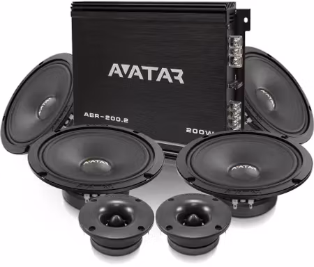 Avatar Slutsteg 2x200W + 4x6.5" + Diskanter paket