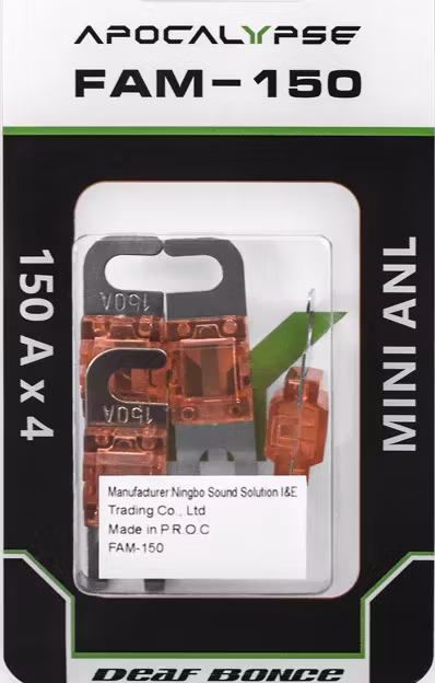 MiniANL-Säkringar 100-200A, 4-pack