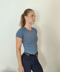 Tränings t-shirt Carol Duvblå