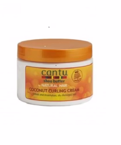 Cantu Shea Butter Natural Coconut Curling Cream Jar 12oz