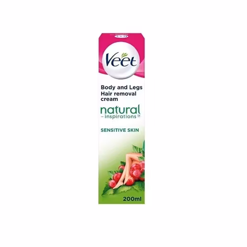 Veet Natural Inspirations Hair Removal Cream for Sensitive Skin 200ml