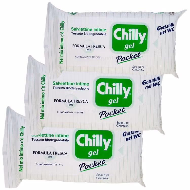 Chilly gel fresco intimate wet wipes