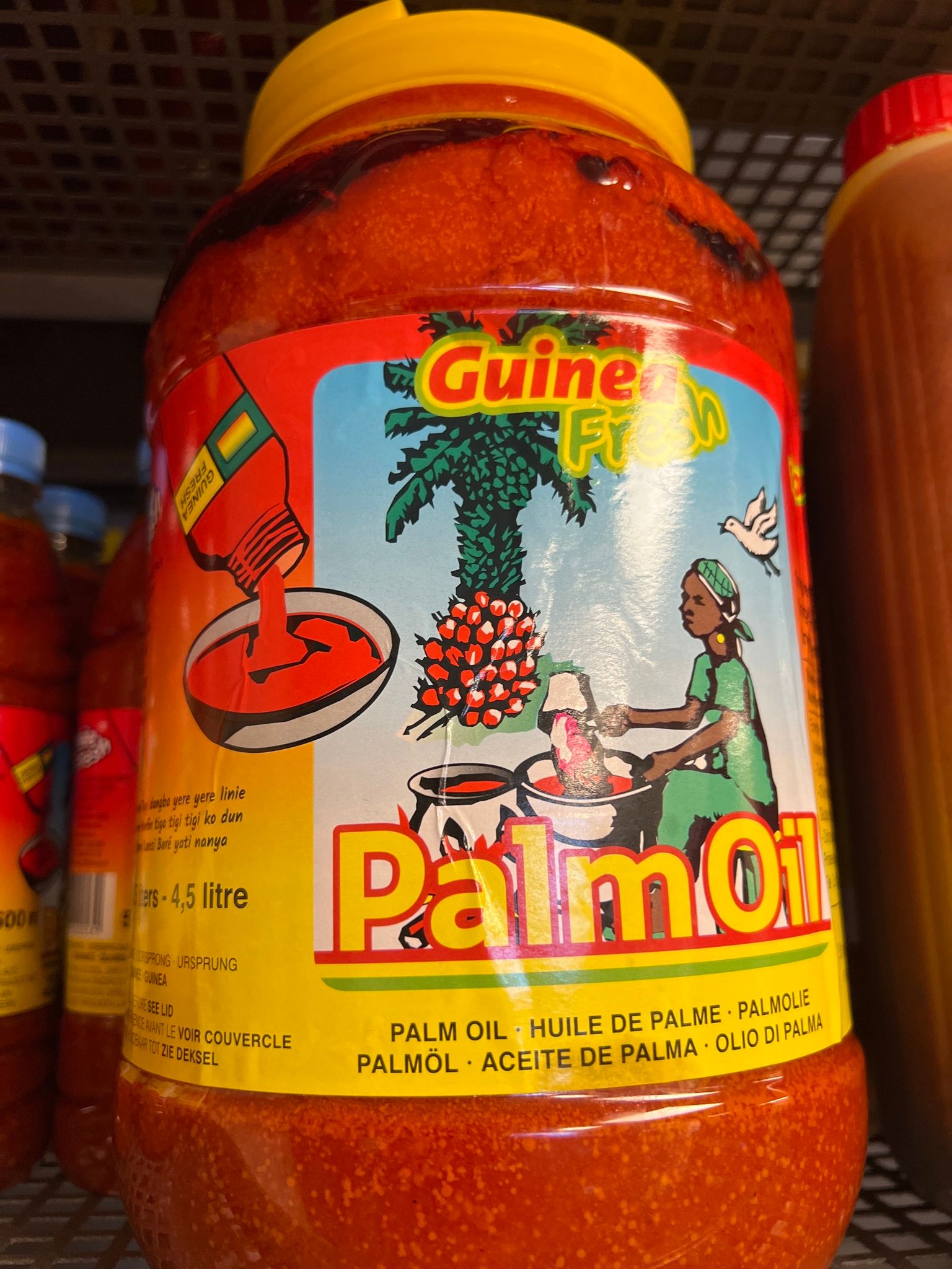 Guinea fresh palm oil 5 Lt