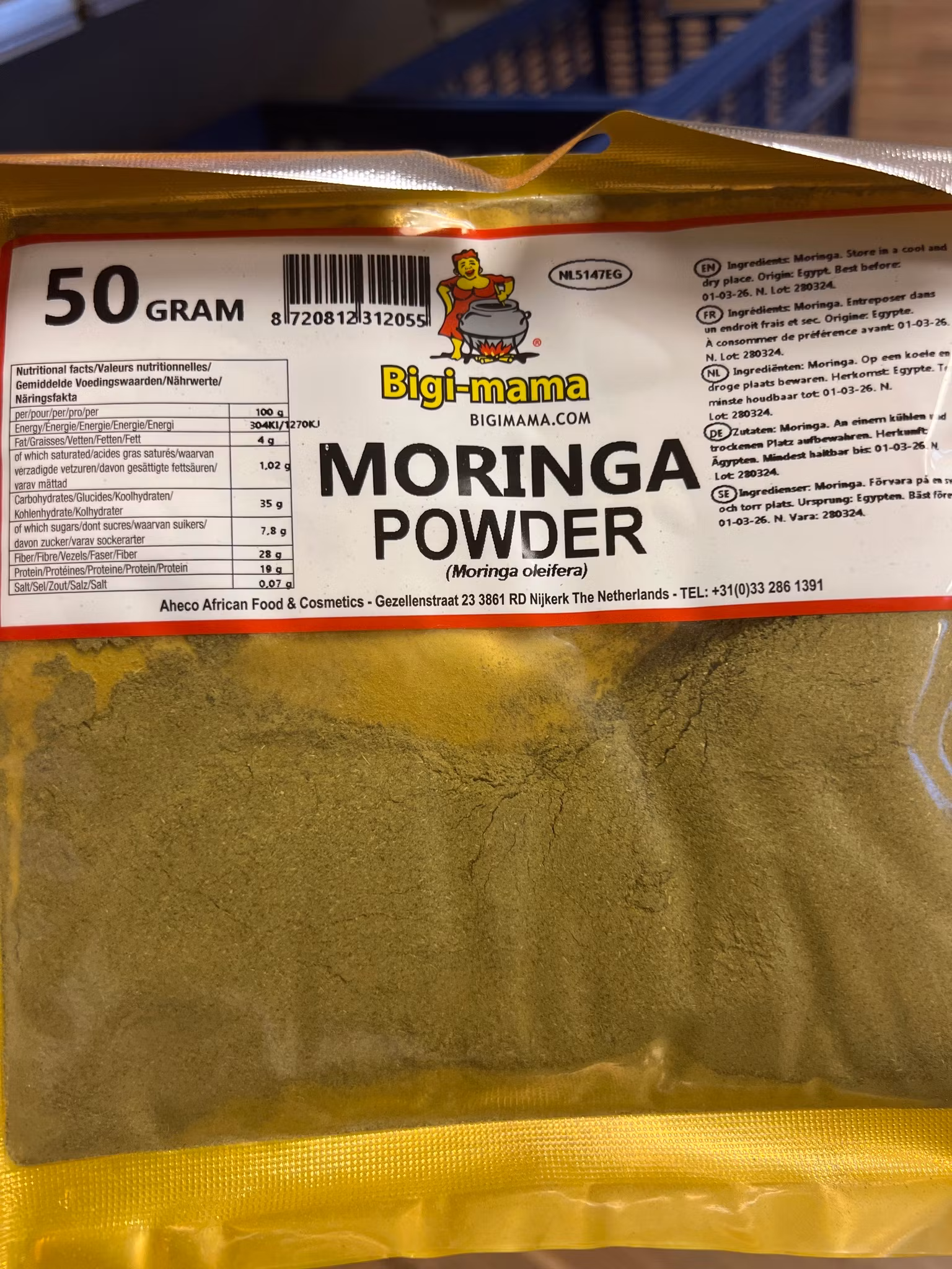 Moringa pulver