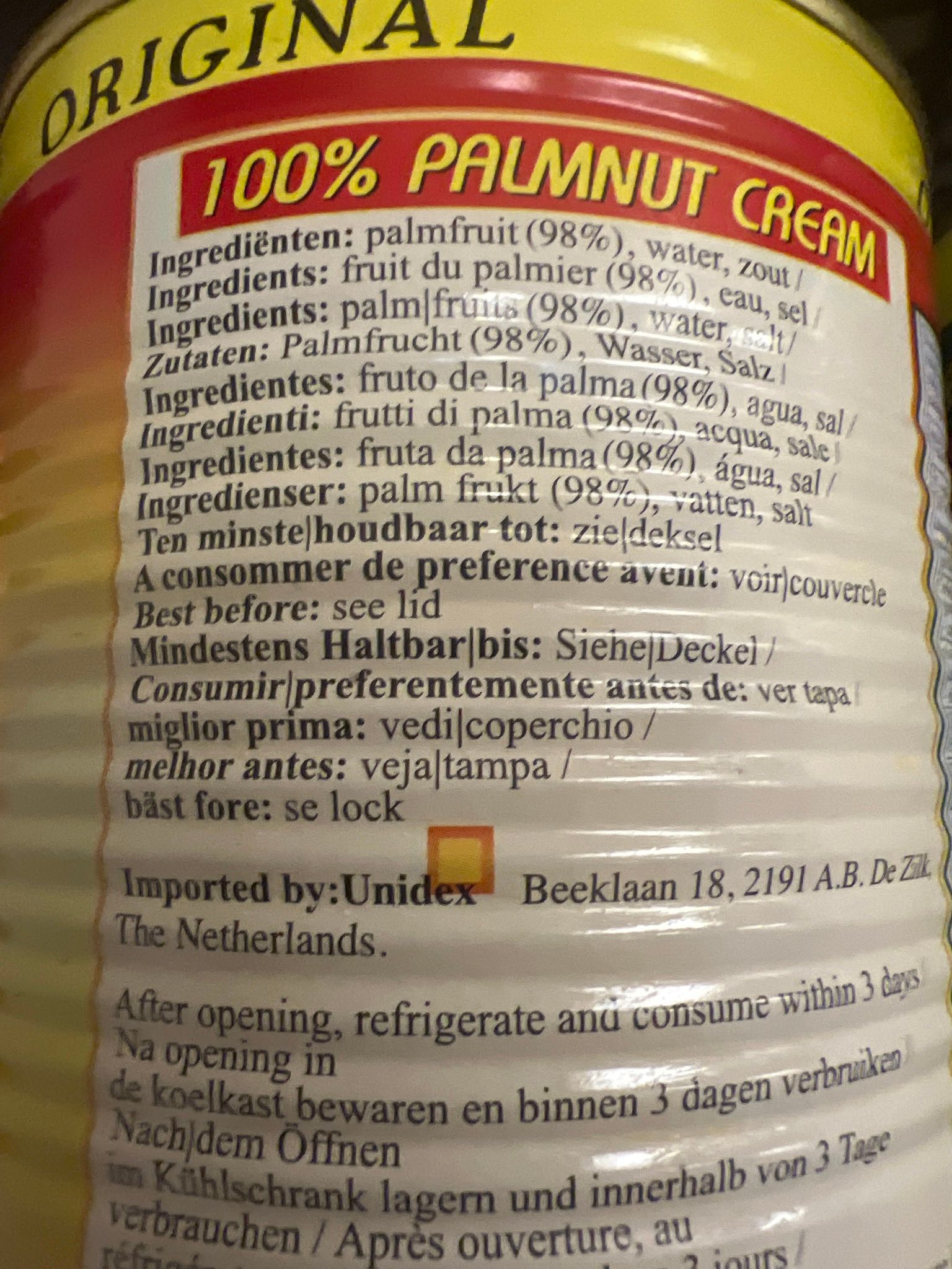 Palm nut cream ghana fresh 400gr