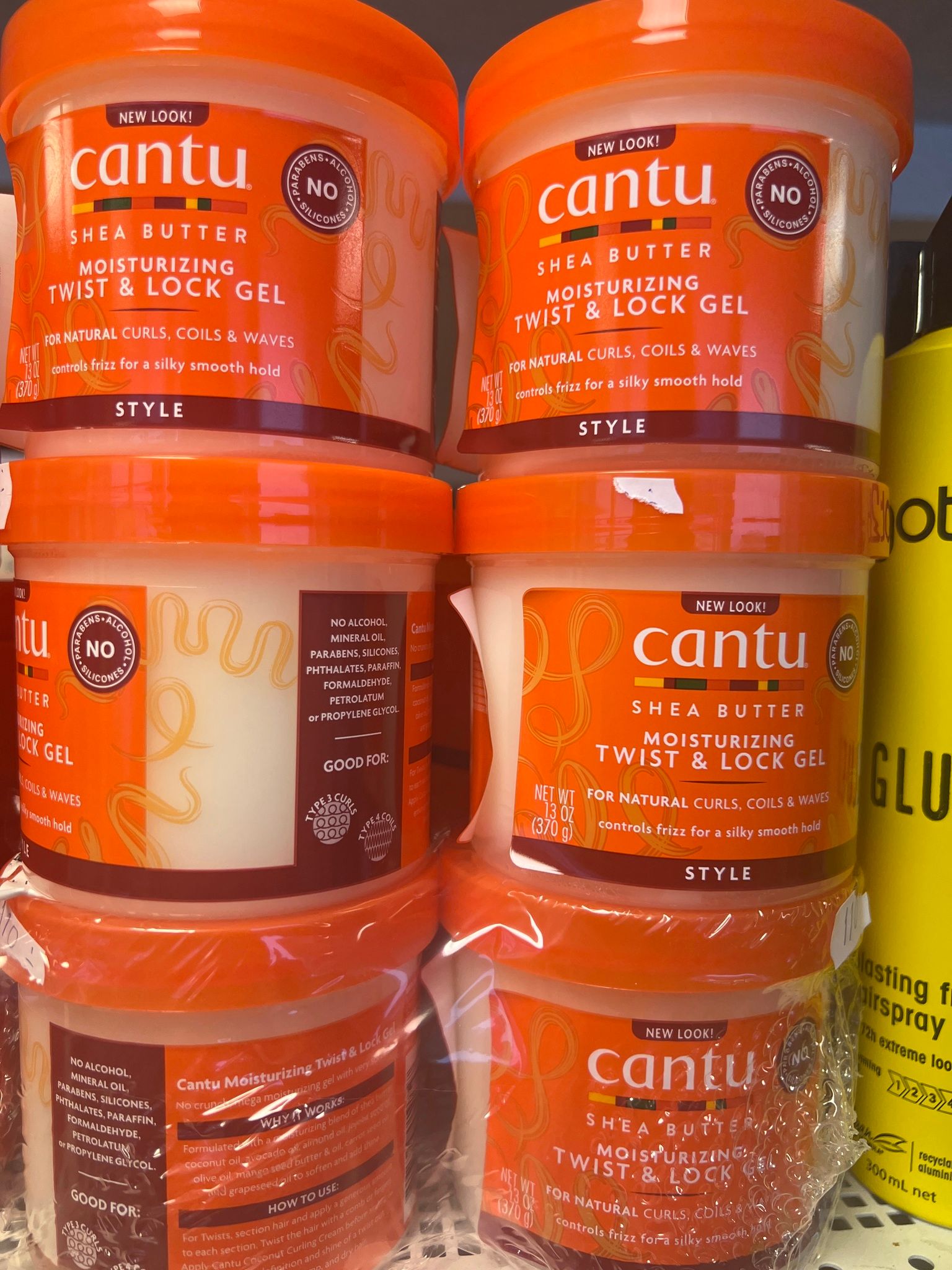Cantu Shea Butter Natural Moisturizing Twist & Lock Gel 13oz