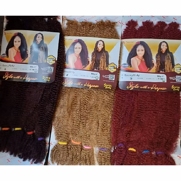 Xpression kinky hair bulk big pack
