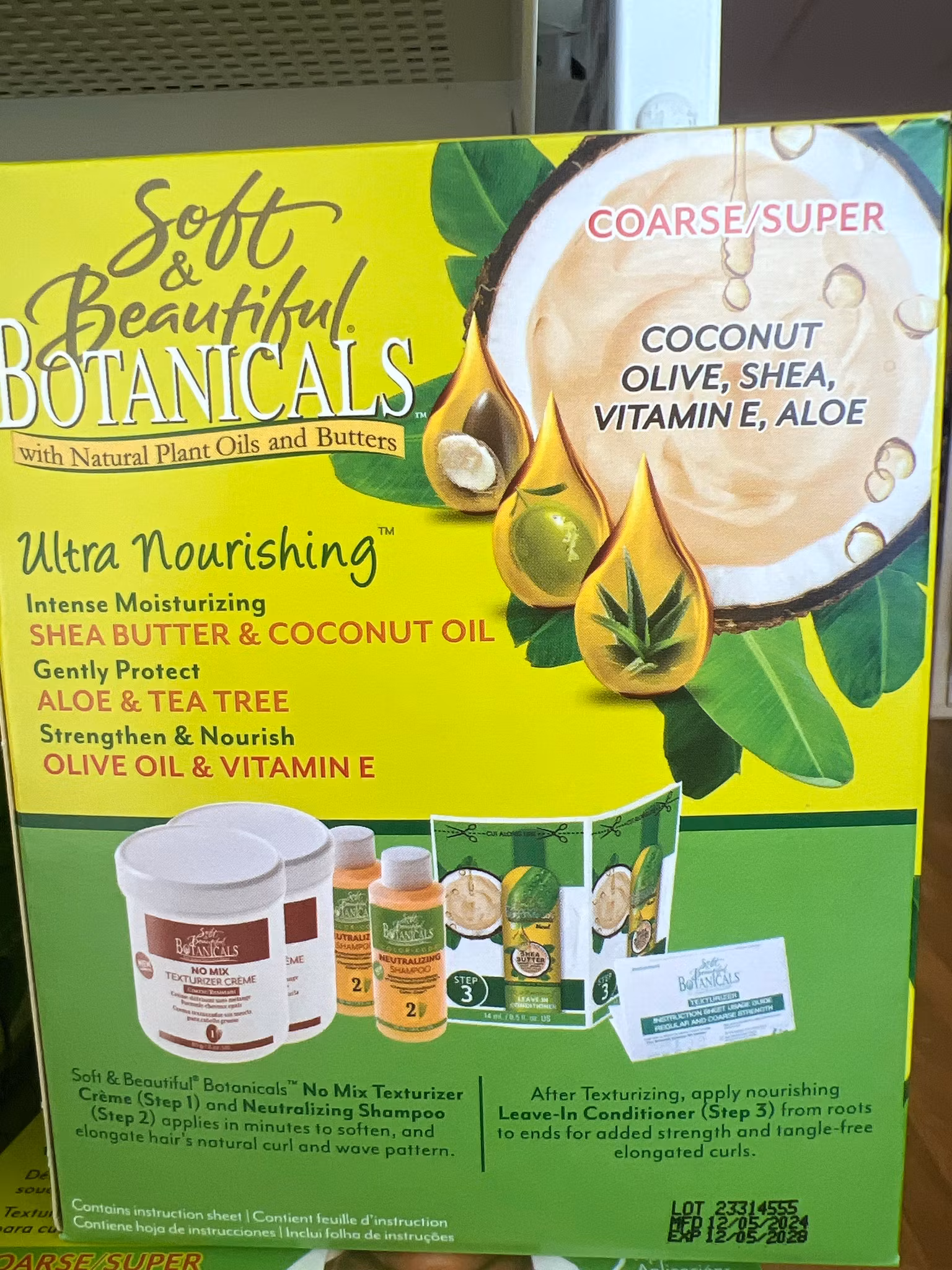 Soft beautiful Botanicals texturizer 2 Aplications