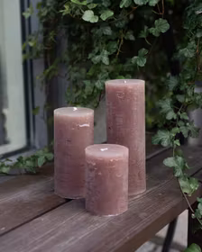 Rustika Blockljus Rouge - flera storlekar