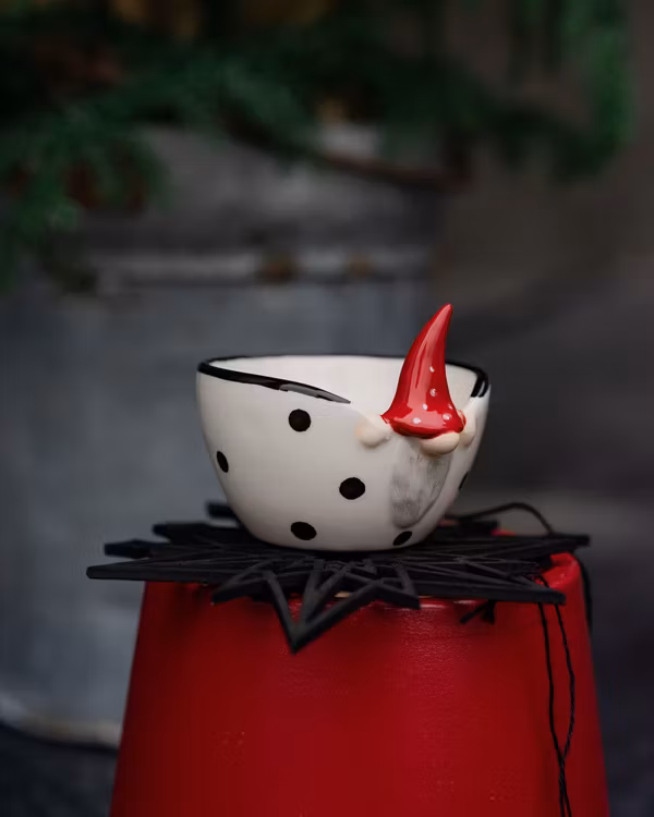 Mini skål/ljuslykta Tittut tomten