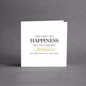 You can´t buy Happiness