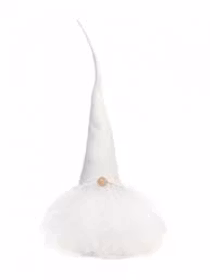 Skäggtomte Liten Vit/Vit - Åsas Tomtebod