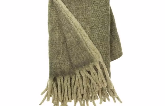 Mathea Pläd / filt 130X170 Olive