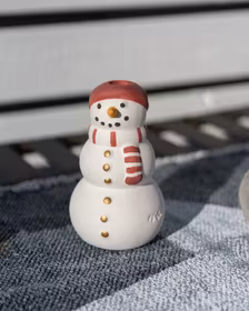 Snögubbe Ljushållare