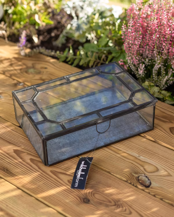 Smyckeskrin/liten glas ask