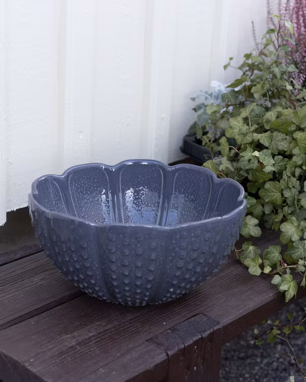 Skål Urchin blå/grå